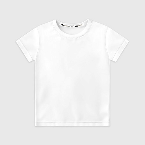 Детская футболка Синий кролик и снежинки / 3D-принт – фото 1