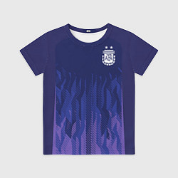 Футболка детская Сборная Аргентины ЧМ 2022 выездная, цвет: 3D-принт