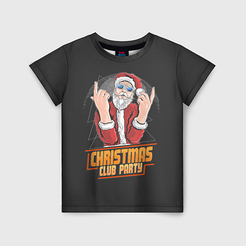 Детская футболка Рождественская вечеринка / 3D-принт – фото 1