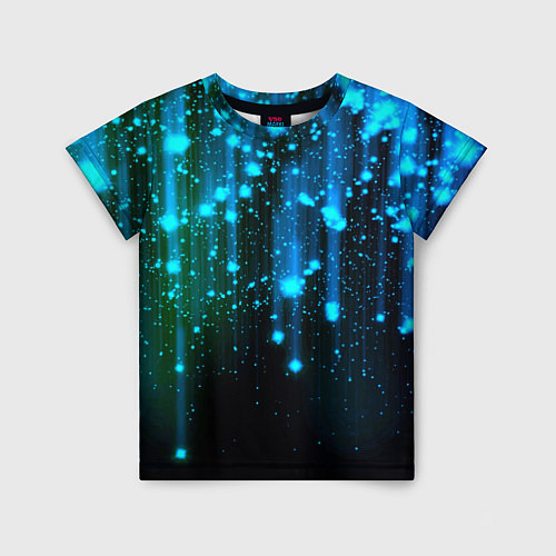 Детская футболка Space - starfall / 3D-принт – фото 1