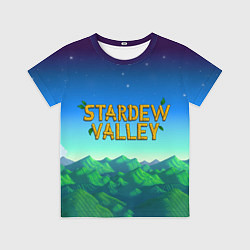 Футболка детская Горы Stardew Valley, цвет: 3D-принт