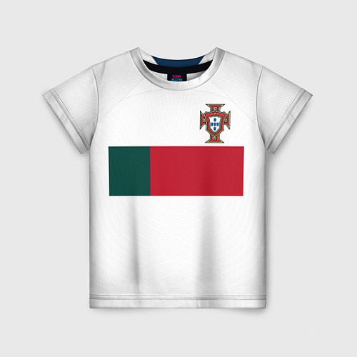 Детская футболка Форма Португалии ЧМ 2022 выезд / 3D-принт – фото 1