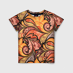 Футболка детская Multicolored branching floral patterns, цвет: 3D-принт