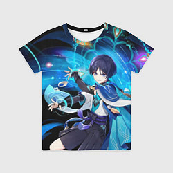 Футболка детская Странник: Genshin impact, цвет: 3D-принт