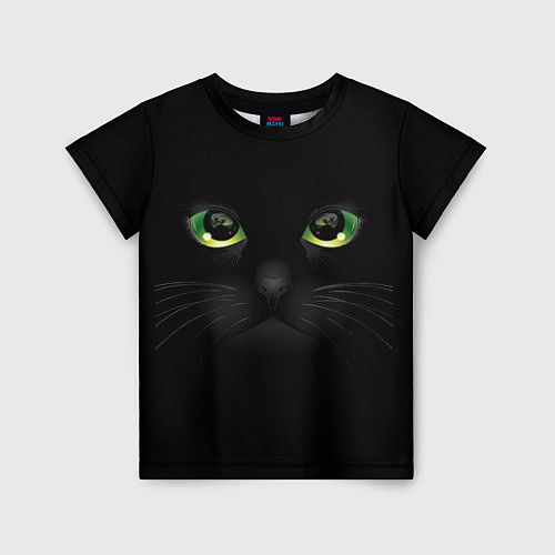 Детская футболка Черную кошку совсем не интересует / 3D-принт – фото 1