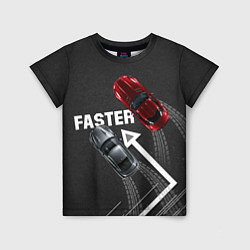 Детская футболка Faster гонки JDM