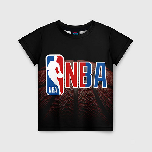 Детская футболка NBA - logo / 3D-принт – фото 1