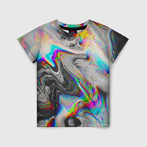 Детская футболка Abstract digital / 3D-принт – фото 1