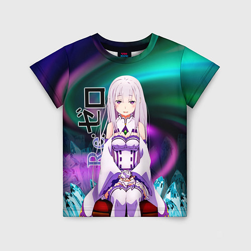 Детская футболка Re: Zero - Emilia / 3D-принт – фото 1