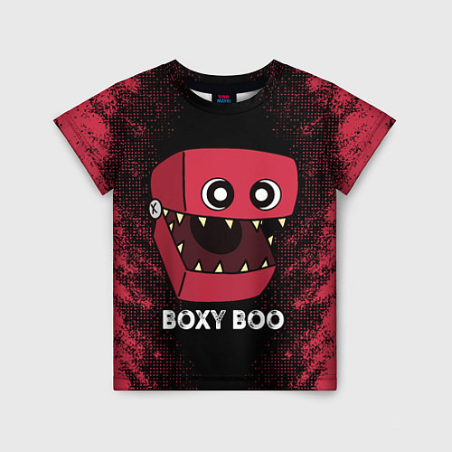 Детская футболка Бокси Бу - персонаж Поппи Плейтайм / 3D-принт – фото 1