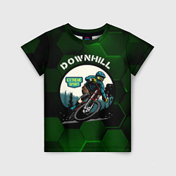 Футболка детская Downhill Extreme Sport, цвет: 3D-принт