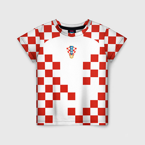 Детская футболка Форма сборной Хорватии / 3D-принт – фото 1