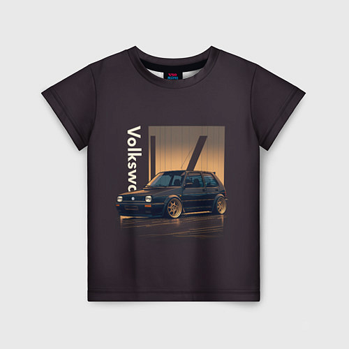 Детская футболка Volkswagen Golf class / 3D-принт – фото 1