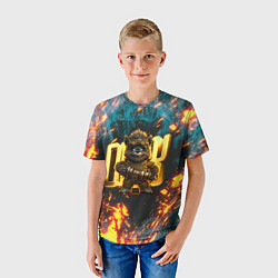Футболка детская Steampunk bear, цвет: 3D-принт — фото 2