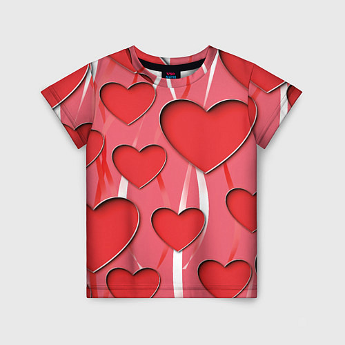 Детская футболка Святой Валентин для твоих любимых / 3D-принт – фото 1