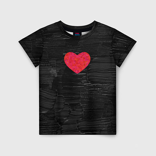 Детская футболка Black Valentin / 3D-принт – фото 1