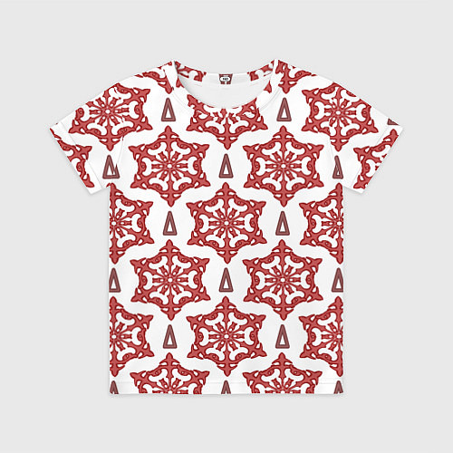 Детская футболка Треугольник и круглый орнамент / 3D-принт – фото 1