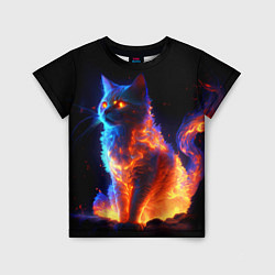 Детская футболка Огненная кошка