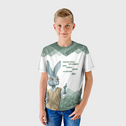 Футболка детская Легенда про экзамен, цвет: 3D-принт — фото 2