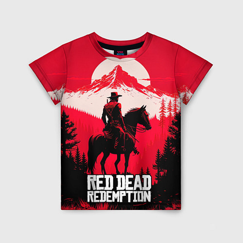 Детская футболка Red Dead Redemption, mountain / 3D-принт – фото 1