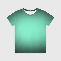 Футболка детская Аквамариновый градиент, цвет: 3D-принт