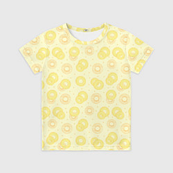 Футболка детская Узор из колец ананаса, цвет: 3D-принт