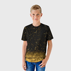 Футболка детская Золотой дождь, цвет: 3D-принт — фото 2