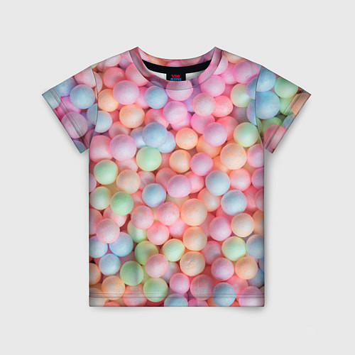 Детская футболка Разноцветные шарики / 3D-принт – фото 1