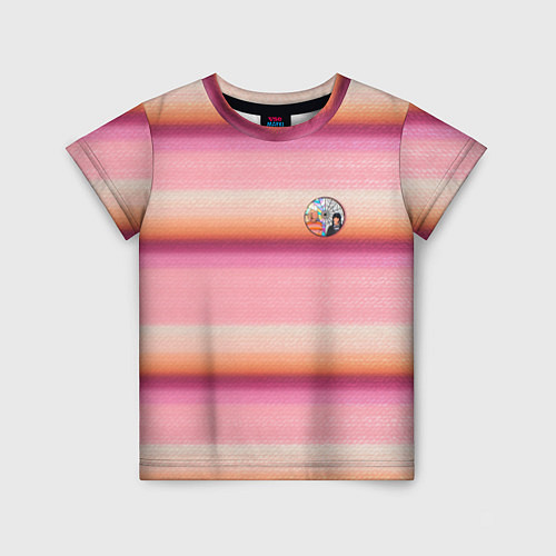 Детская футболка Энид Синклер с Уэнсдей Аддамс - текстура свитера / 3D-принт – фото 1