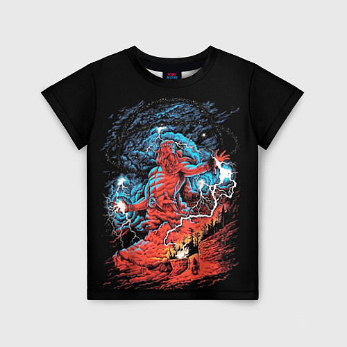 Детская футболка Перун бог громовержец / 3D-принт – фото 1