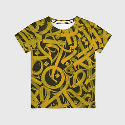 Футболка детская Gold Calligraphic, цвет: 3D-принт