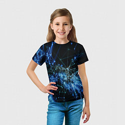 Футболка детская Нейронные цепочки Midjourney, цвет: 3D-принт — фото 2