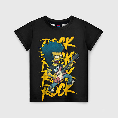 Детская футболка Rock Simpson / 3D-принт – фото 1