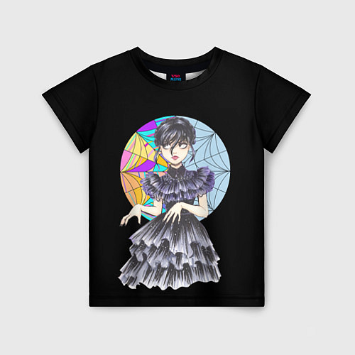 Детская футболка Wednesday Addams танцует / 3D-принт – фото 1