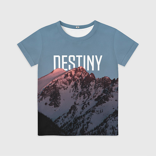 Детская футболка Горы судьба / 3D-принт – фото 1