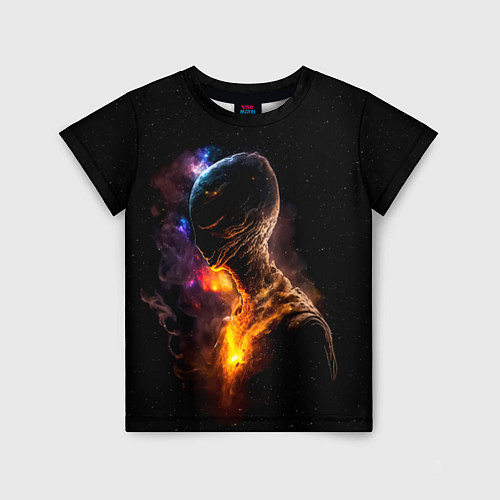 Детская футболка Инопланетянин в космическом пространстве / 3D-принт – фото 1