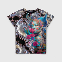 Футболка детская Japanese beauty - irezumi, цвет: 3D-принт