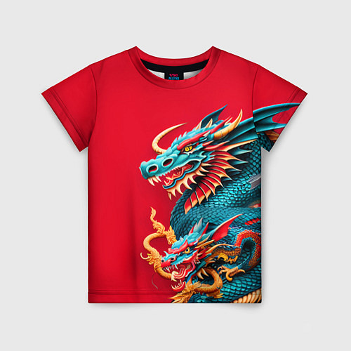 Детская футболка Japanese dragon - irezumi / 3D-принт – фото 1