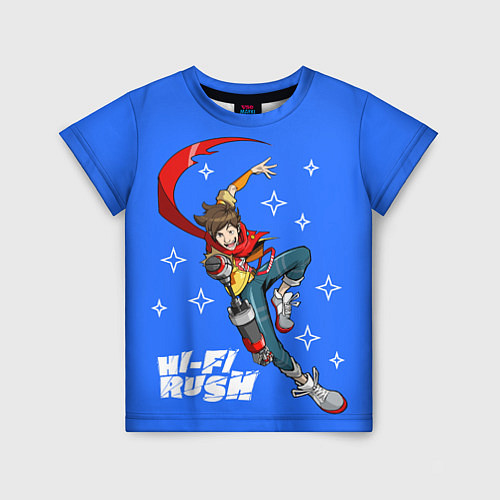 Детская футболка Меломан Чай - Hi fi rush / 3D-принт – фото 1
