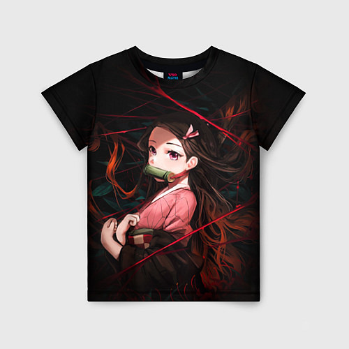 Детская футболка Nezuko Demon Slayer art / 3D-принт – фото 1