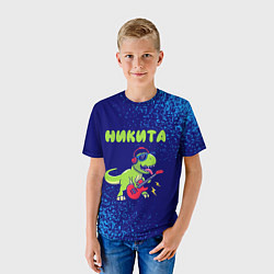 Футболка детская Никита рокозавр, цвет: 3D-принт — фото 2