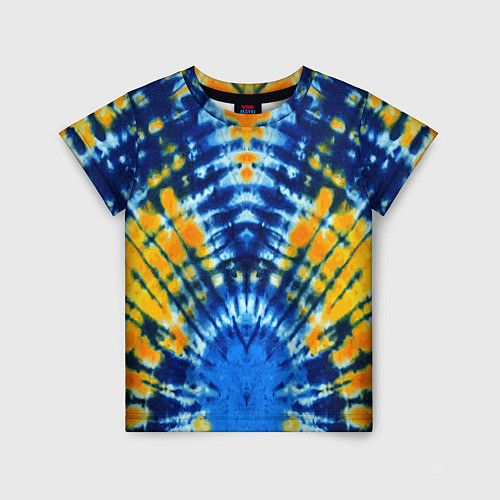 Детская футболка Tie dye стиль хиппи / 3D-принт – фото 1