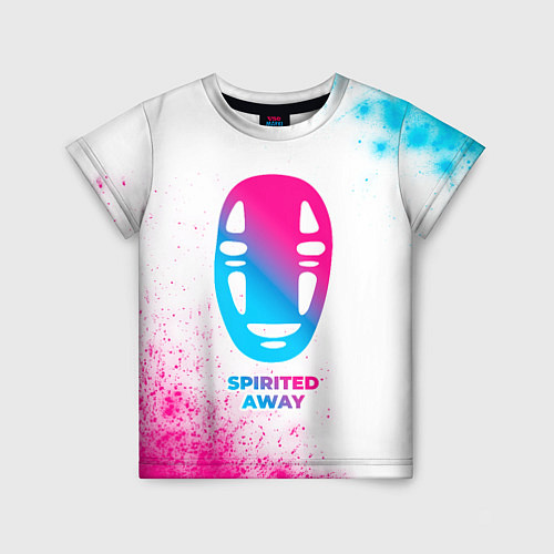 Детская футболка Spirited Away neon gradient style / 3D-принт – фото 1