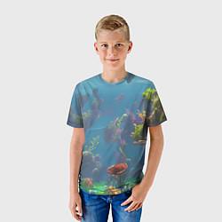 Футболка детская Subnautica game, цвет: 3D-принт — фото 2