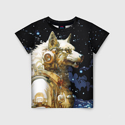 Детская футболка Космический волк