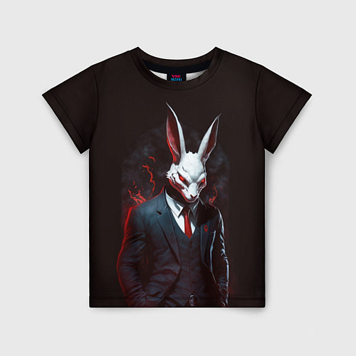 Детская футболка Devil rabbit / 3D-принт – фото 1