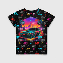 Футболка детская JDM neon style, цвет: 3D-принт