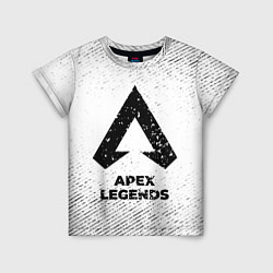 Футболка детская Apex Legends с потертостями на светлом фоне, цвет: 3D-принт