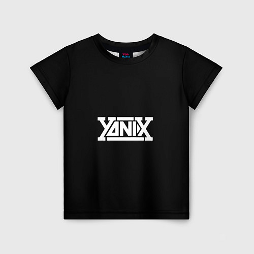 Детская футболка Yanix надпись / 3D-принт – фото 1
