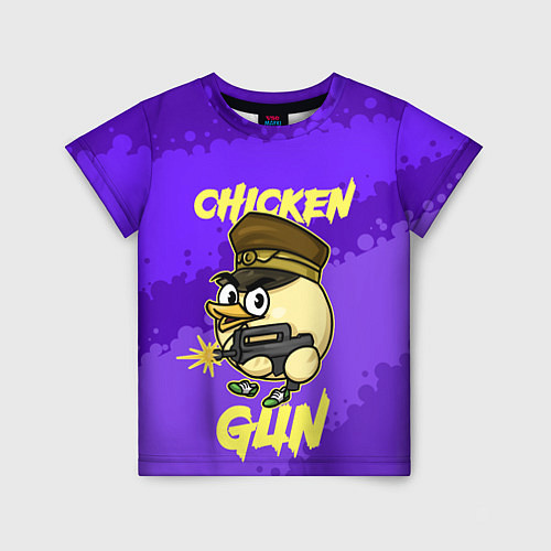 Детская футболка Чикен Ган - цыпленок / 3D-принт – фото 1